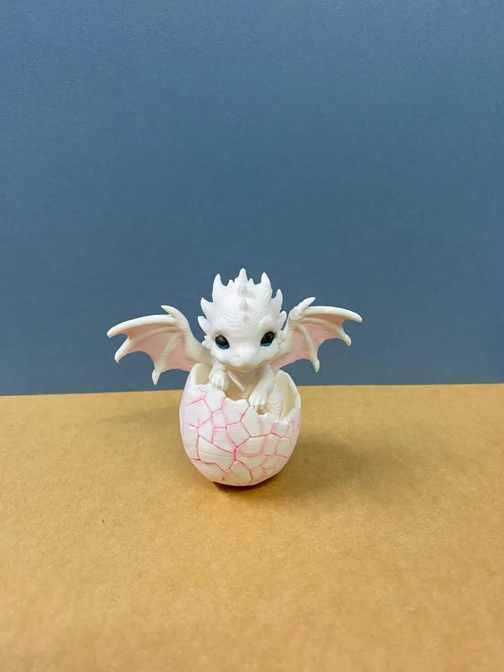 White Baby Dragon - Free 3D Print Model - MakerWorld
