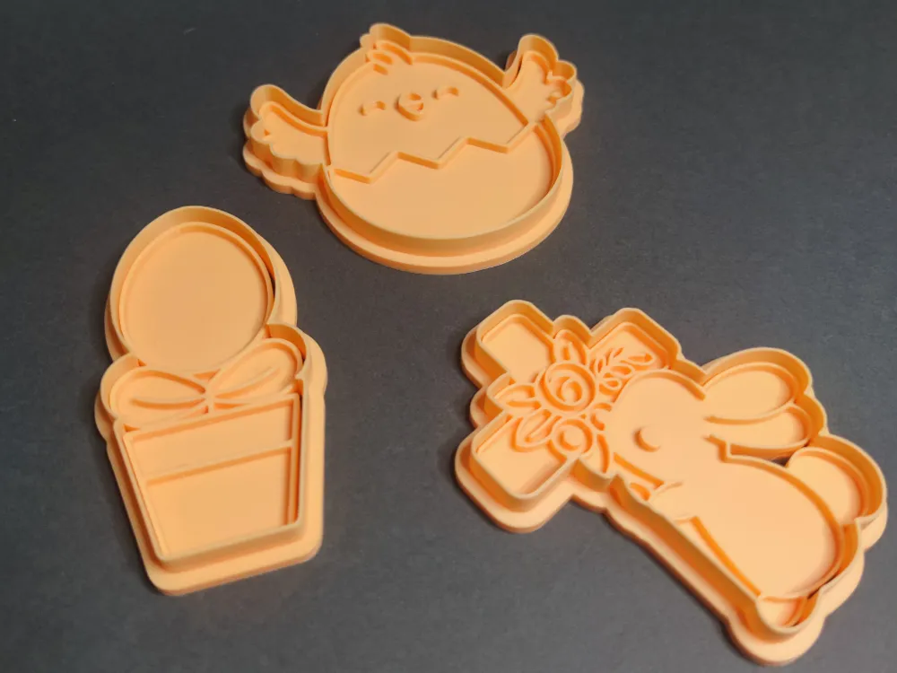 Easter Cookie Cutter Set - Bunny, Chick, and Egg - Free 3D Print Model ...