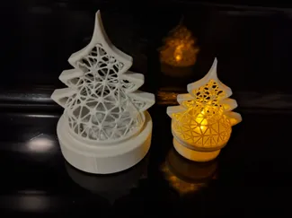 Remixed Christmas Tea Tree Light Ornament