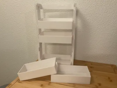 Modular Shelf with Removable Drawers