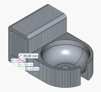 Getränkehalter für 39mm breite Armlehnen