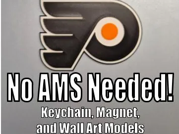 Flyers Layered Logo - Wall Art, Magnet & Keychain