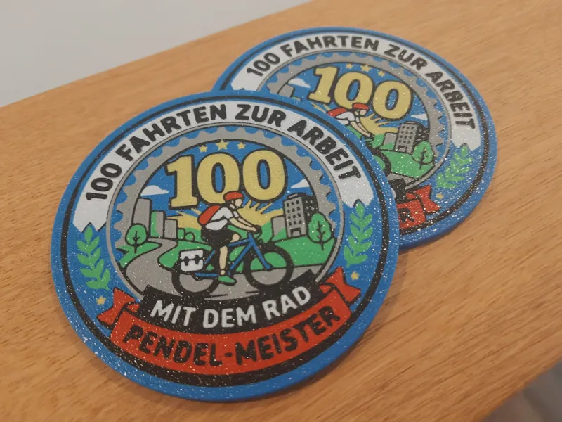 Abzeichen Pendeln 100 Fahrten
