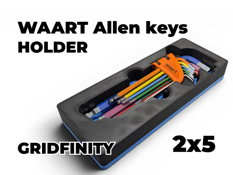 Gridfinity Waart Allen keys Set Holder