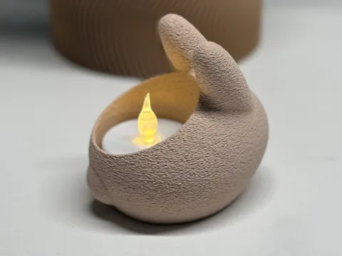 Easter Bunny LED Tealight Holder view 4