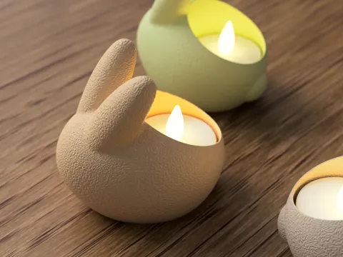 Easter Bunny LED Tealight Holder