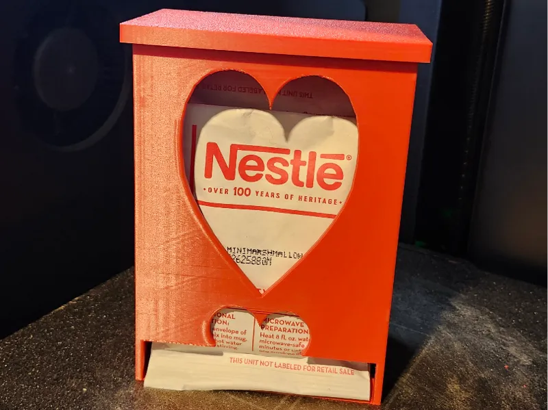 Hot Chocolate Dispenser-wall-or-counter top +lid 