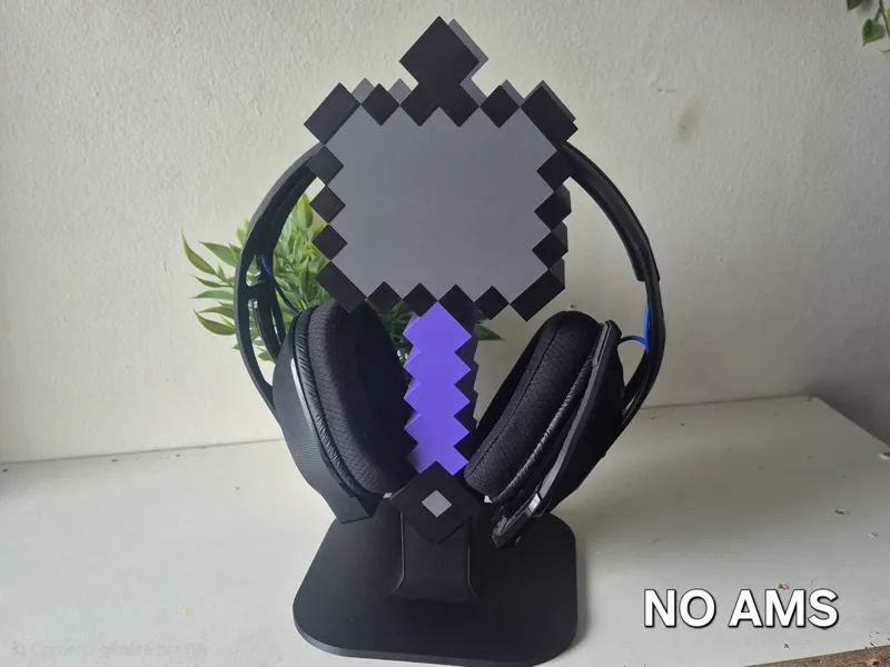 Minecraft Mace Headset Stand