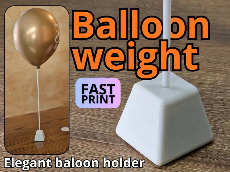Balloon weight - hole mounting | elegant design