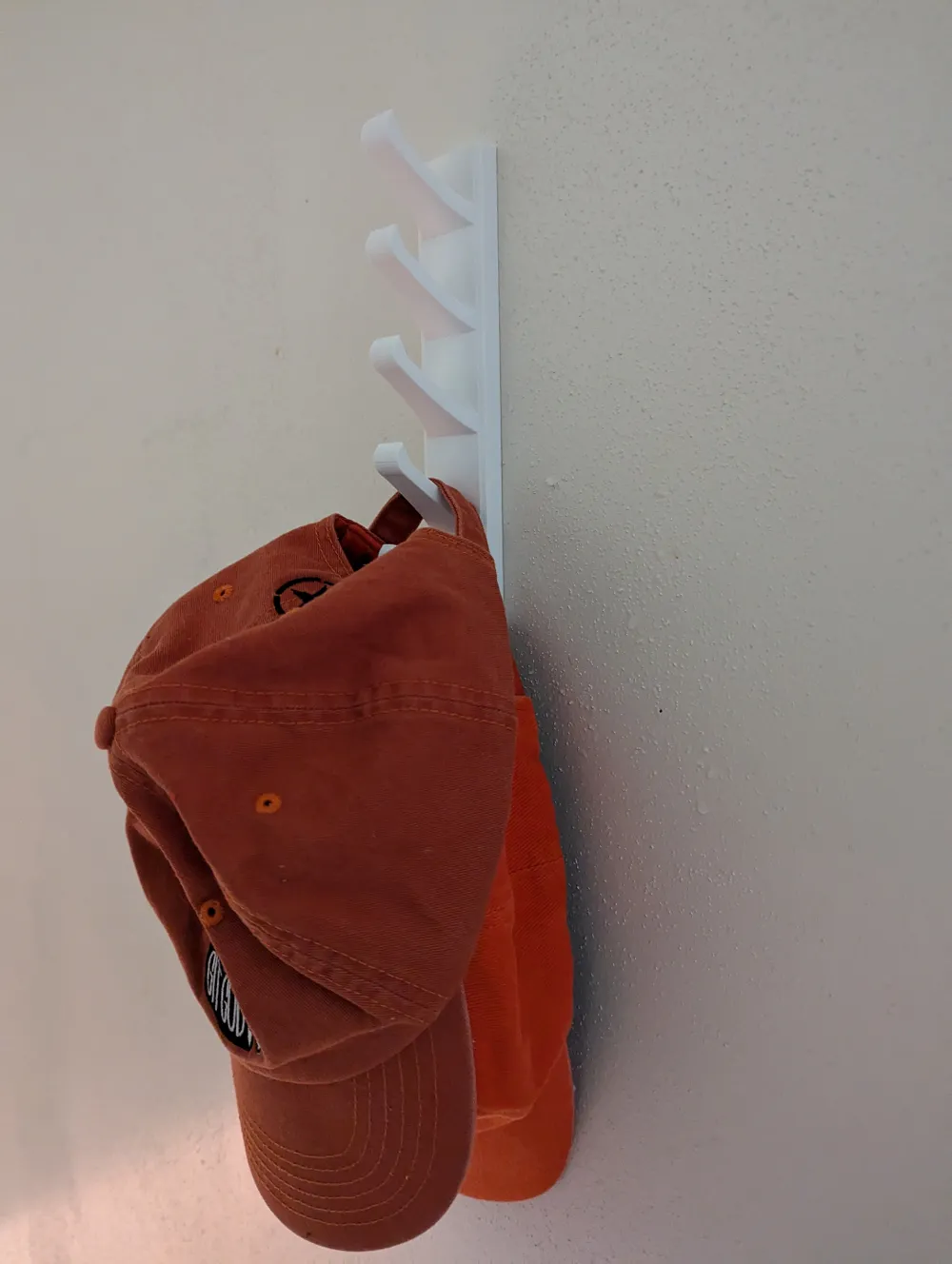 Cap Rack 3d Print Wall Mounted Hat Rack - Free 3D Print Model - MakerWorld