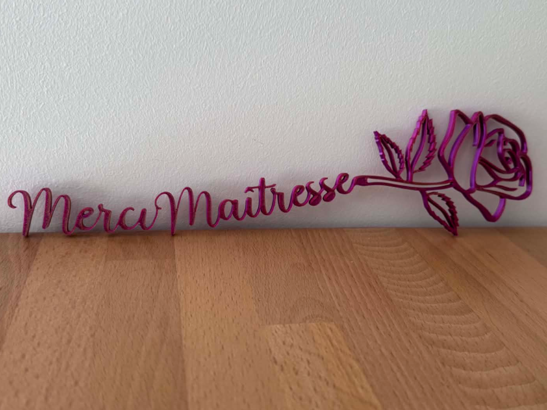 Cadeau fin d'annee souvenir MERCI MAITRESSE