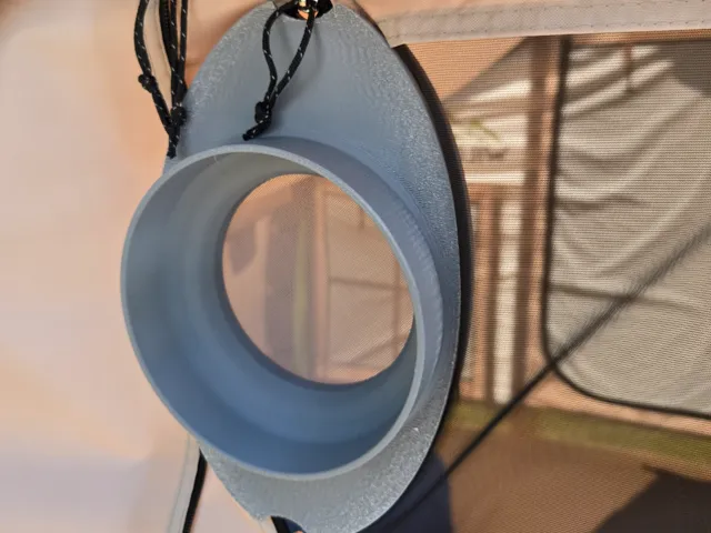Tent AC Zipper Duct