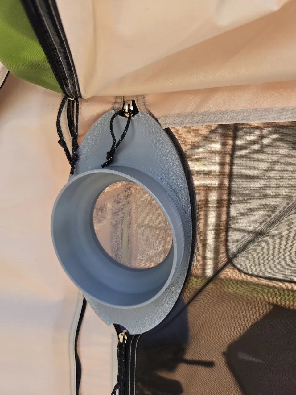 Tent AC Zipper Duct view 2