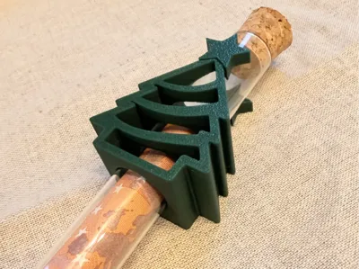 Slide-on X-mas tree for 20mm test tube