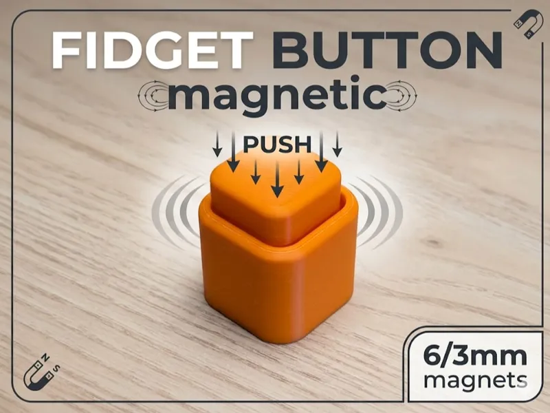 Fidget button magnetic