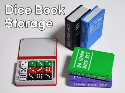 Dice Mini Book Storage