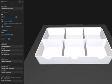 Organizador: Parametric Organizer Tray & Divider Insert — vista de referencia 3