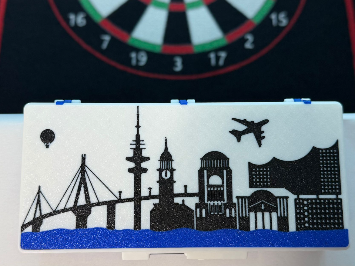 Miniatura 1 do modelo 3D DartCase Fully Printed Customisable