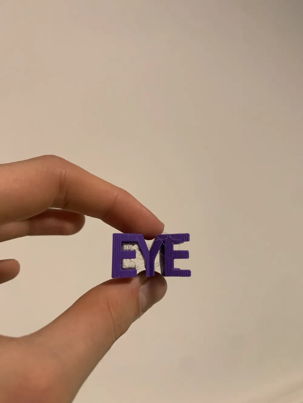 EYE Illusion – Word Becomes a Pair of Eyes - Free 3D Print Model ...