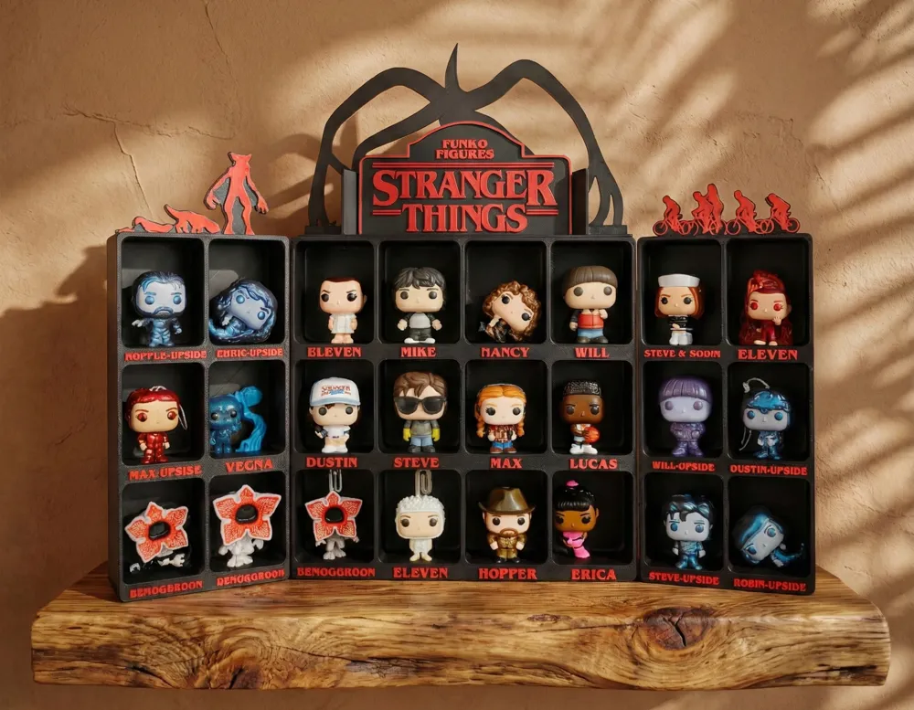 Stranger things - Kinder joy funko pop stand - Free 3D Print Model
