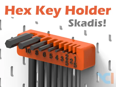 Soporte: Hex Key Holder - Skadis — referencia de MakerWorld