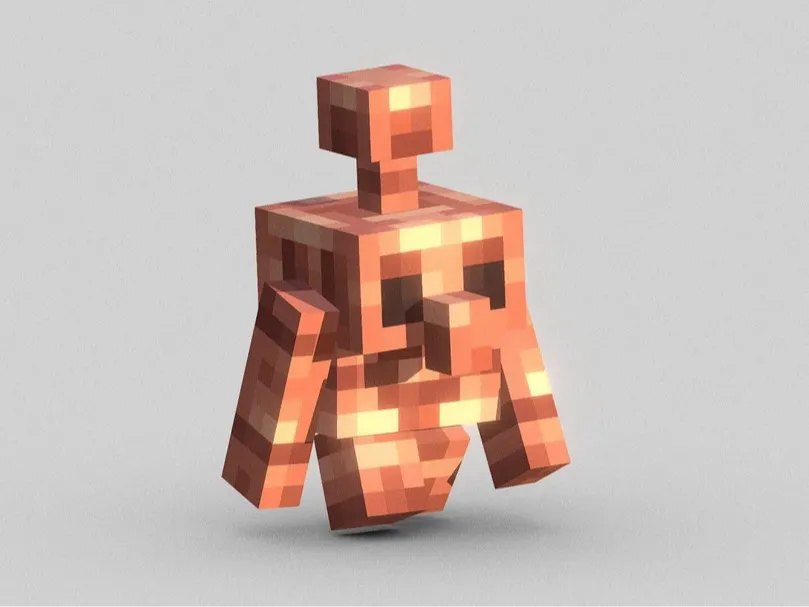 Golem de cuivre courant — Minecraft