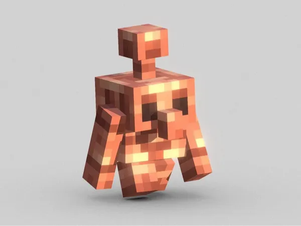 Golem de cuivre courant — Minecraft