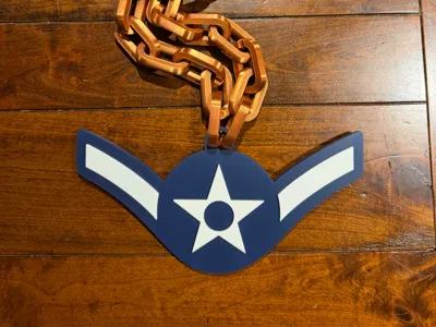 USAF Airman Rank for Oversized Necklace