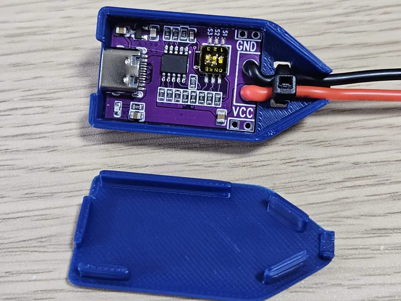 PD trigger board case with strain relief
