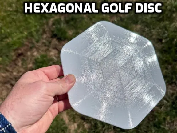 Hexagonal Frisbee Golf Disc