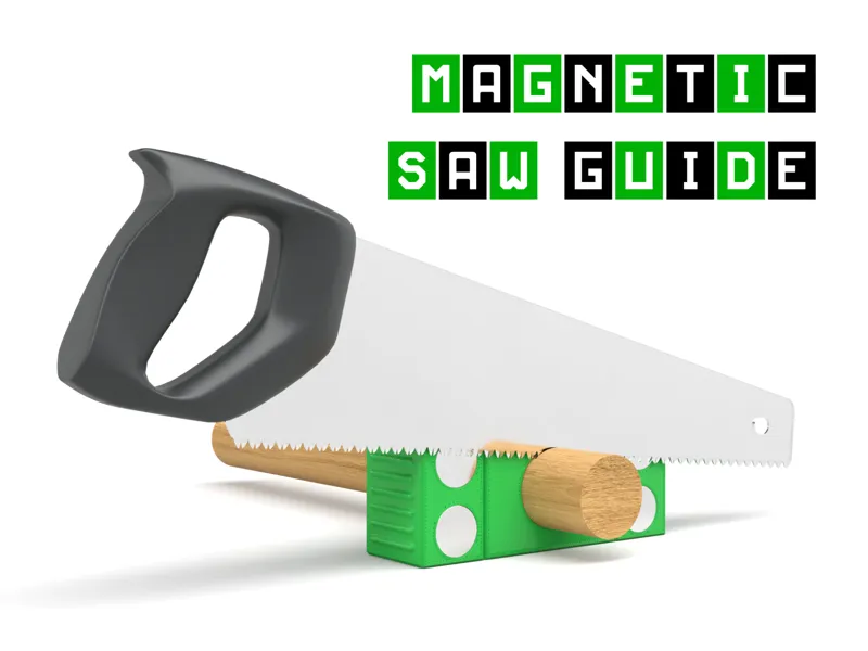 Magnetic saw guide