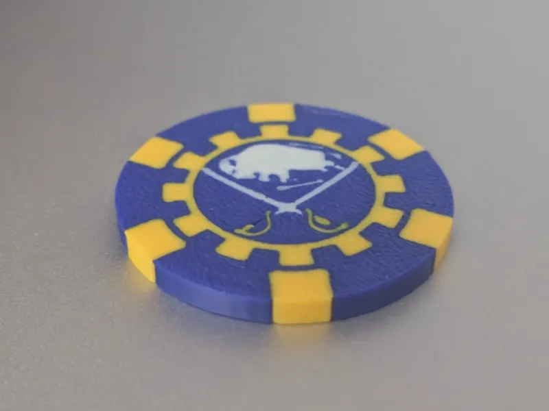 Sabres Poker Chip