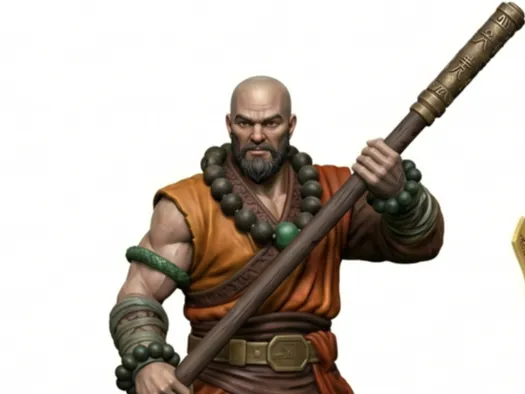 Chinese Buddhist Monk - Eastern Fantasy Miniature