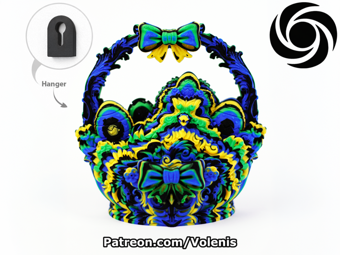 Layered Easter Basket Wall Decor