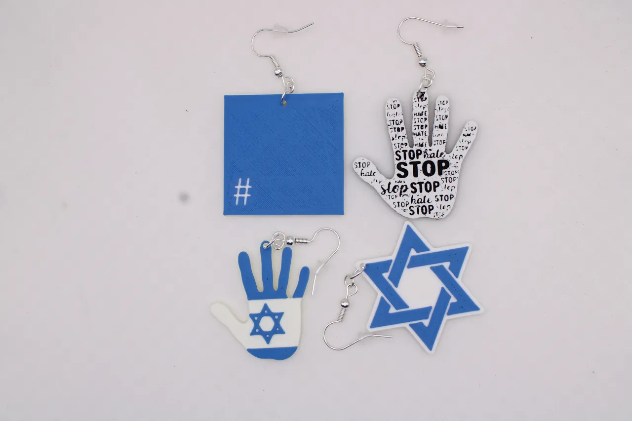 Jewish - Stop the Hate Earrings view 2