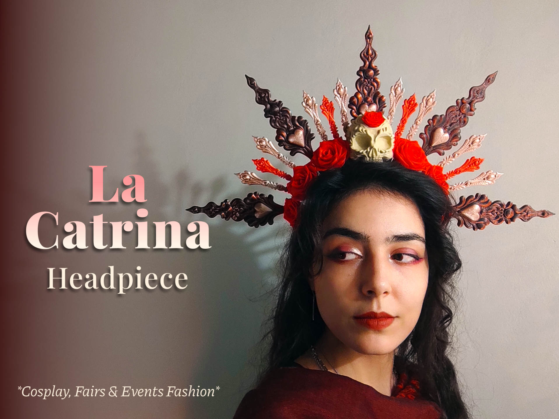 Halo La Catrina: Elegancia Eterna y Flores para el Día de Muertos