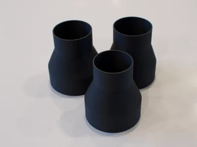 2 inch <> 3 inch duct adapter (50 mm <> 75 mm)