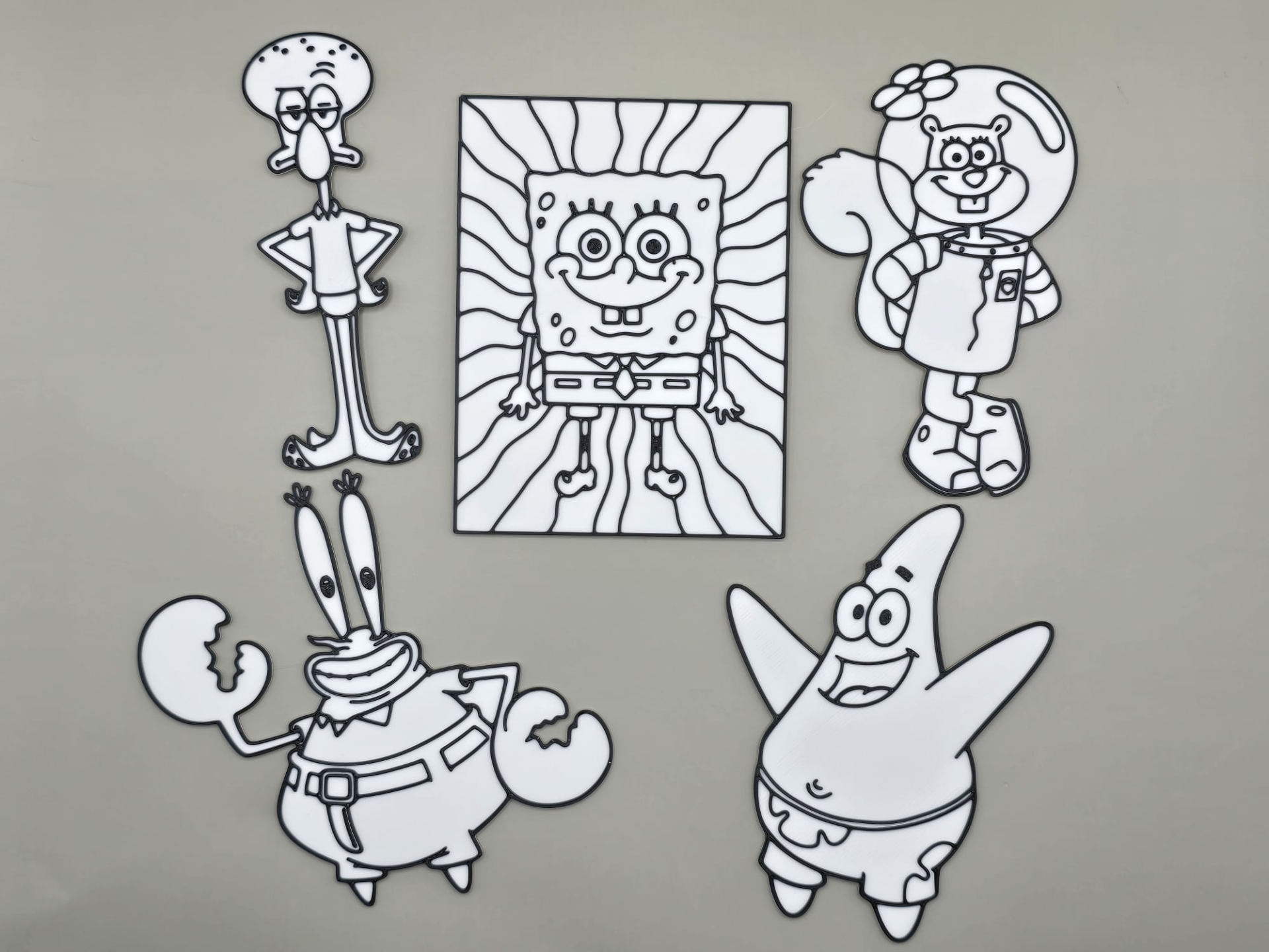 Spongebob Friends Coloring Craft