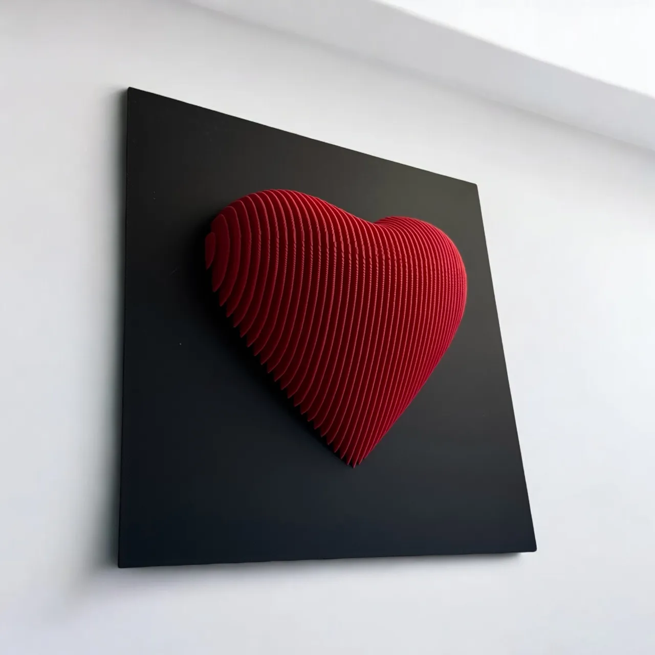 Heart Layered Sculpture view 2