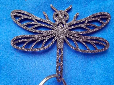 Simple Dragonfly Keychain