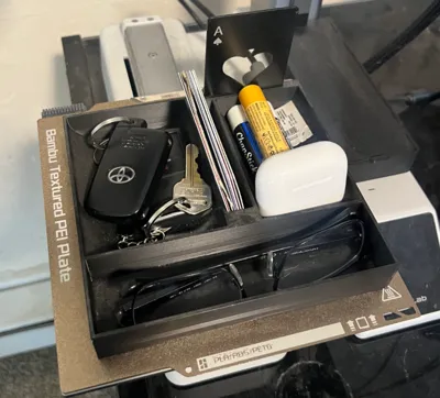 Desk night stand organizer catch all