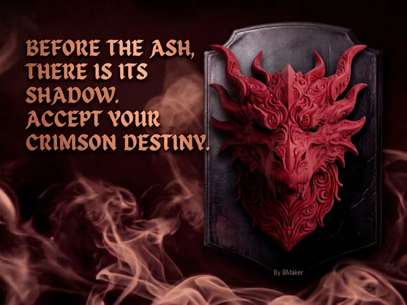 Dragón Rojo - Wall art