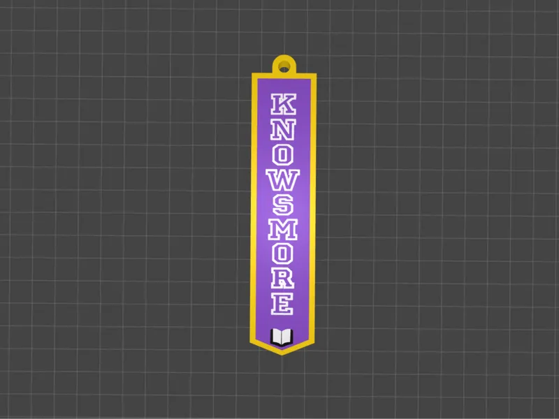 KnowsMore Banner Keychain