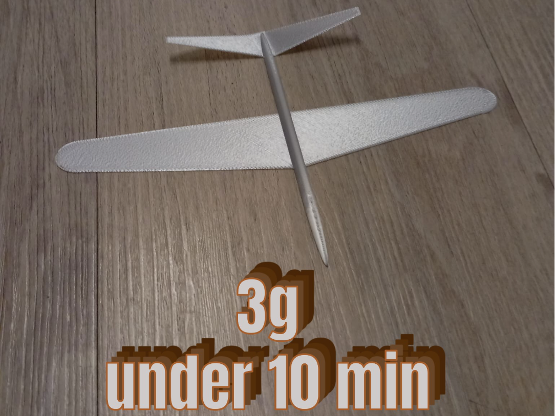 Is This the Lightest Flying 3D Print? 3g < 10 Min