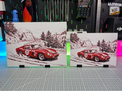Ferrari 250 GTO - Hueforge - 4 Colors