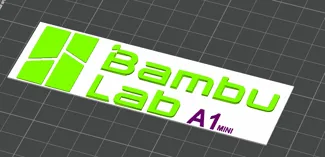 bambu lab a1 mini sign