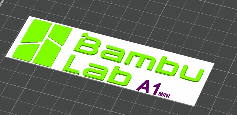 bambu lab a1 mini sign