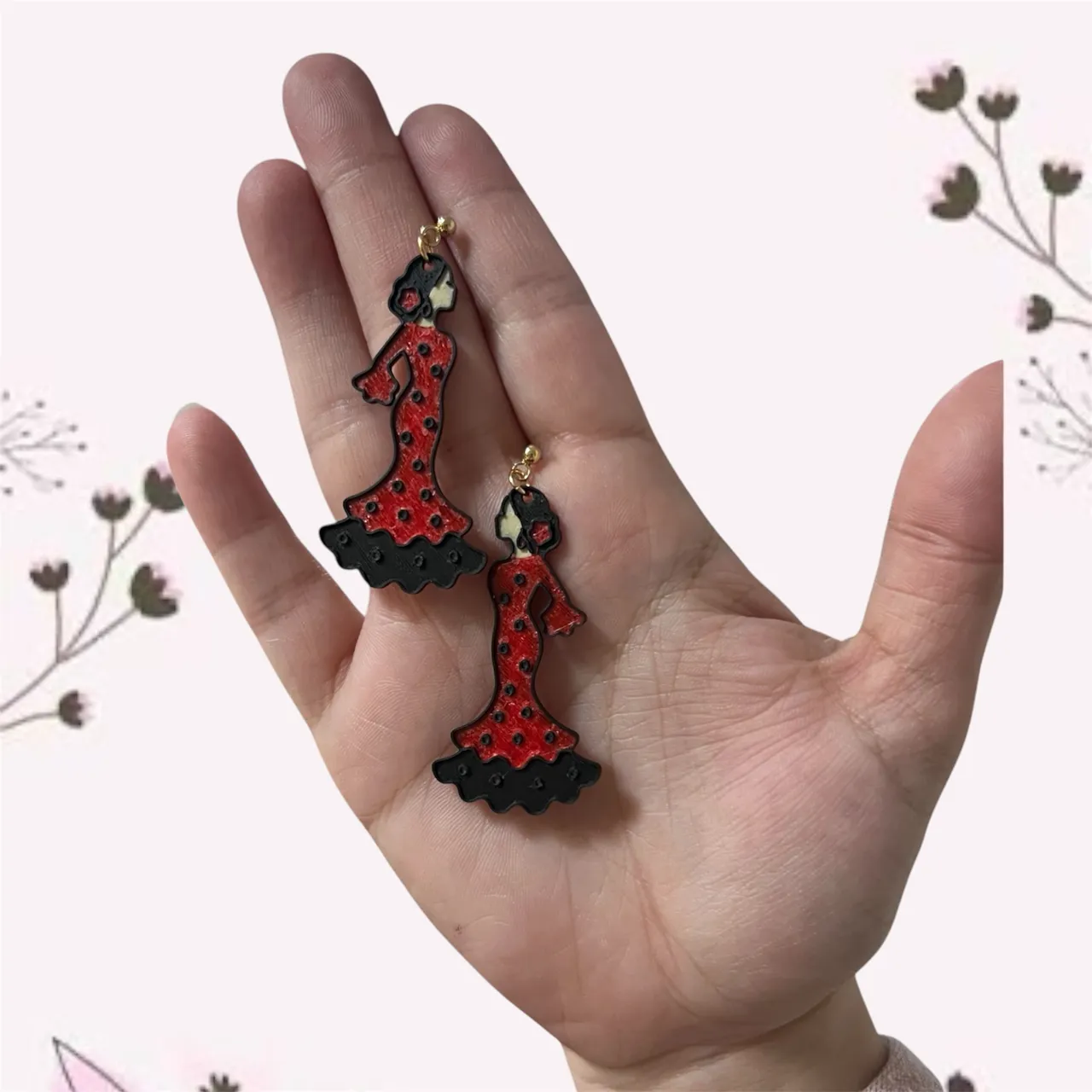 Pendientes mujer flamenca view 2