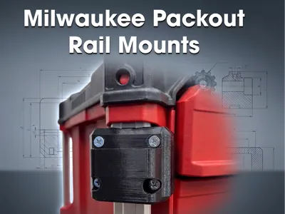 Milwaukee Packout Rail Mounts