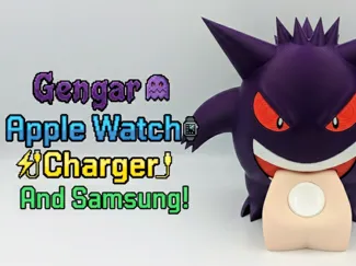Gengar Apple Samsung Watch Charger Stand